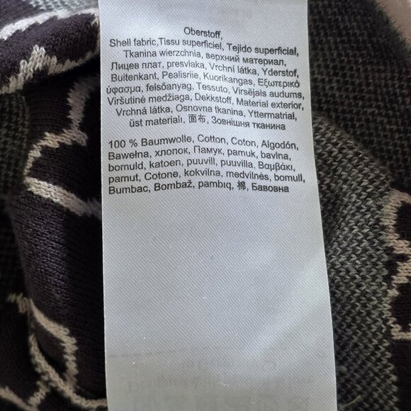 Olsen Sweater Womens US 8 Lavender Heart Shapes AOP LS V Neck Cotton Boho Casual - Picture 12 of 16